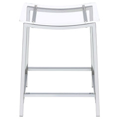 Jovani Silver Counter Stool - Ornate Home