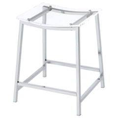 Jovani Silver Counter Stool - Ornate Home