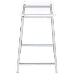 Jovani Silver Counter Stool - Ornate Home