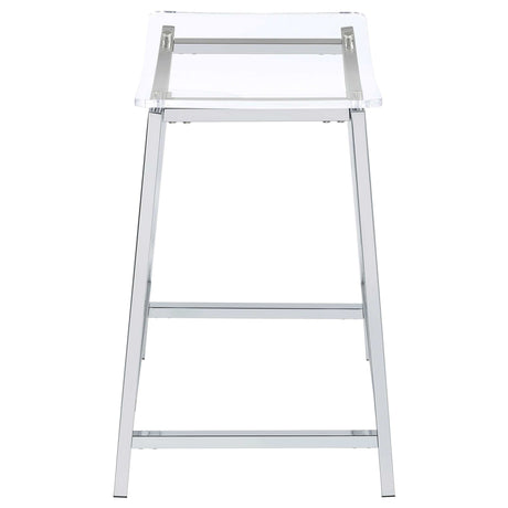 Jovani Silver Counter Stool - Ornate Home