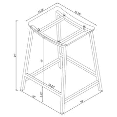 Jovani Silver Counter Stool - Ornate Home