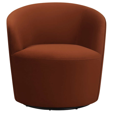 Joyce Burnt Orange Swivel Chair - Ornate Home