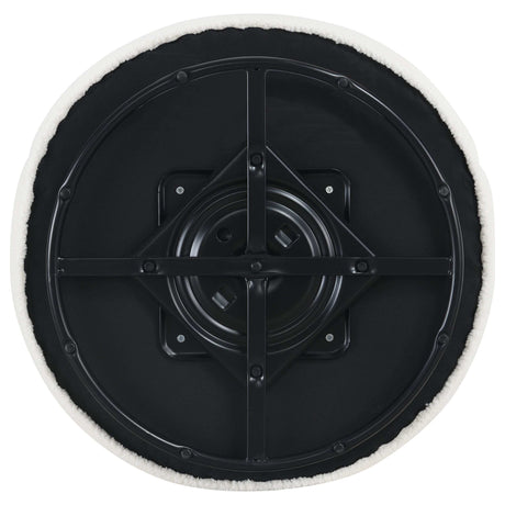 Joyce White Swivel Chair - Ornate Home