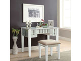 Joyce White Vanity w/ Stool - Ornate Home