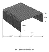 Juanita Natural Coffee Table - Ornate Home