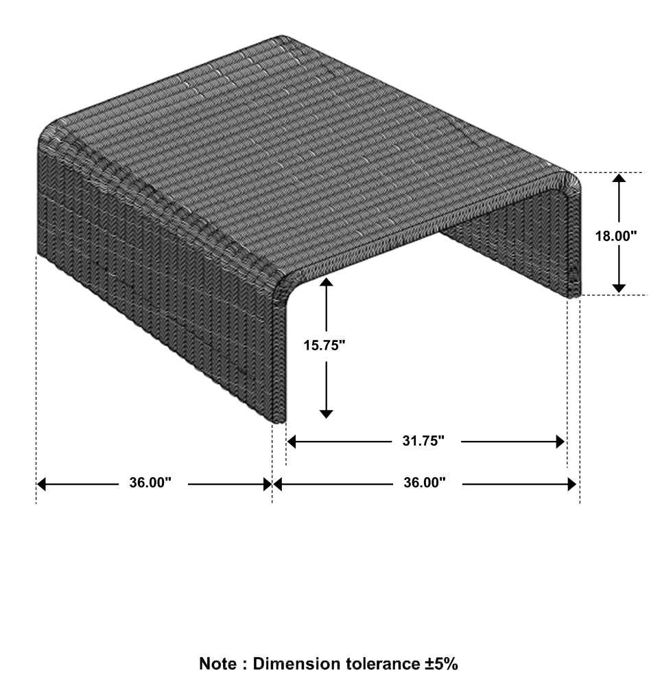 Juanita Natural Coffee Table - Ornate Home