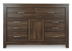 Juararo Dark Brown Dresser & Mirror - Ornate Home