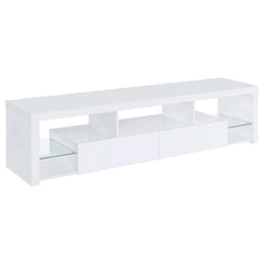Jude High Gloss White 3 Pc Entertainment Center - Ornate Home