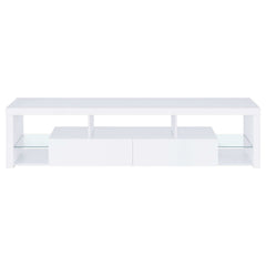 Jude High Gloss White 3 Pc Entertainment Center - Ornate Home