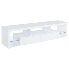 Jude High Gloss White 3 Pc Entertainment Center - Ornate Home