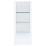 Jude High Gloss White 3 Pc Entertainment Center - Ornate Home