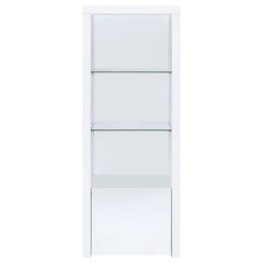 Jude High Gloss White 3 Pc Entertainment Center - Ornate Home