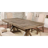 Julia Light Oak/Beige Dining Table - Ornate Home
