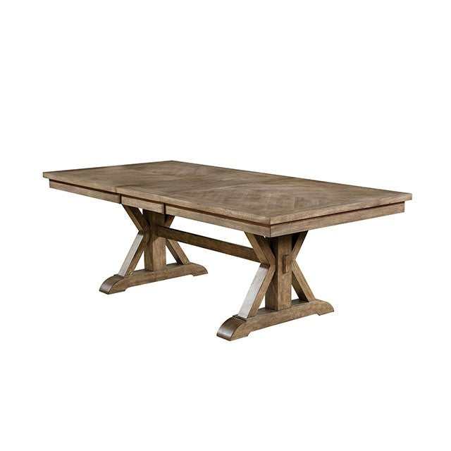 Julia Light Oak/Beige Dining Table - Ornate Home