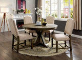 Julia Light Oak Round Dining Table - Ornate Home