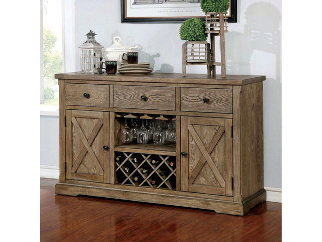 Julia Light Oak Server - Ornate Home