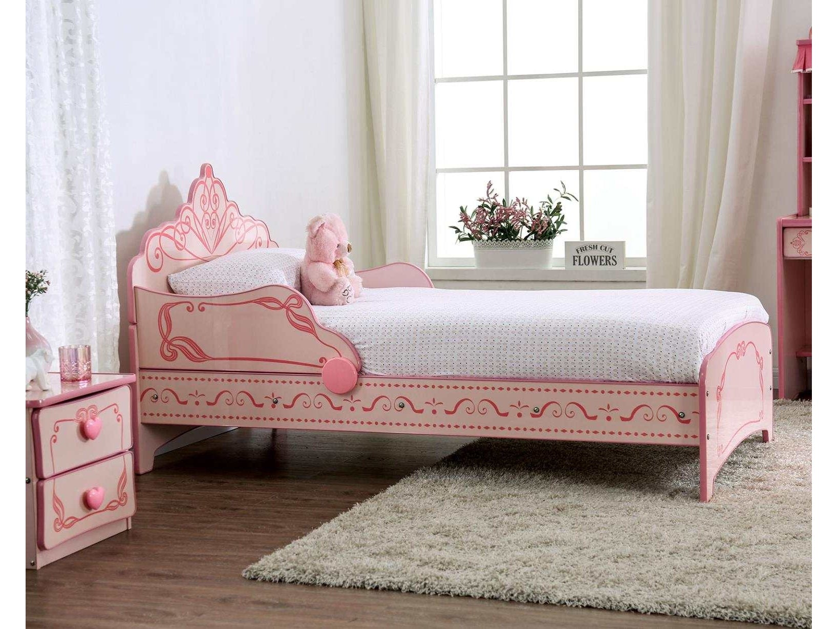Julianna Pink Twin Bed - Ornate Home