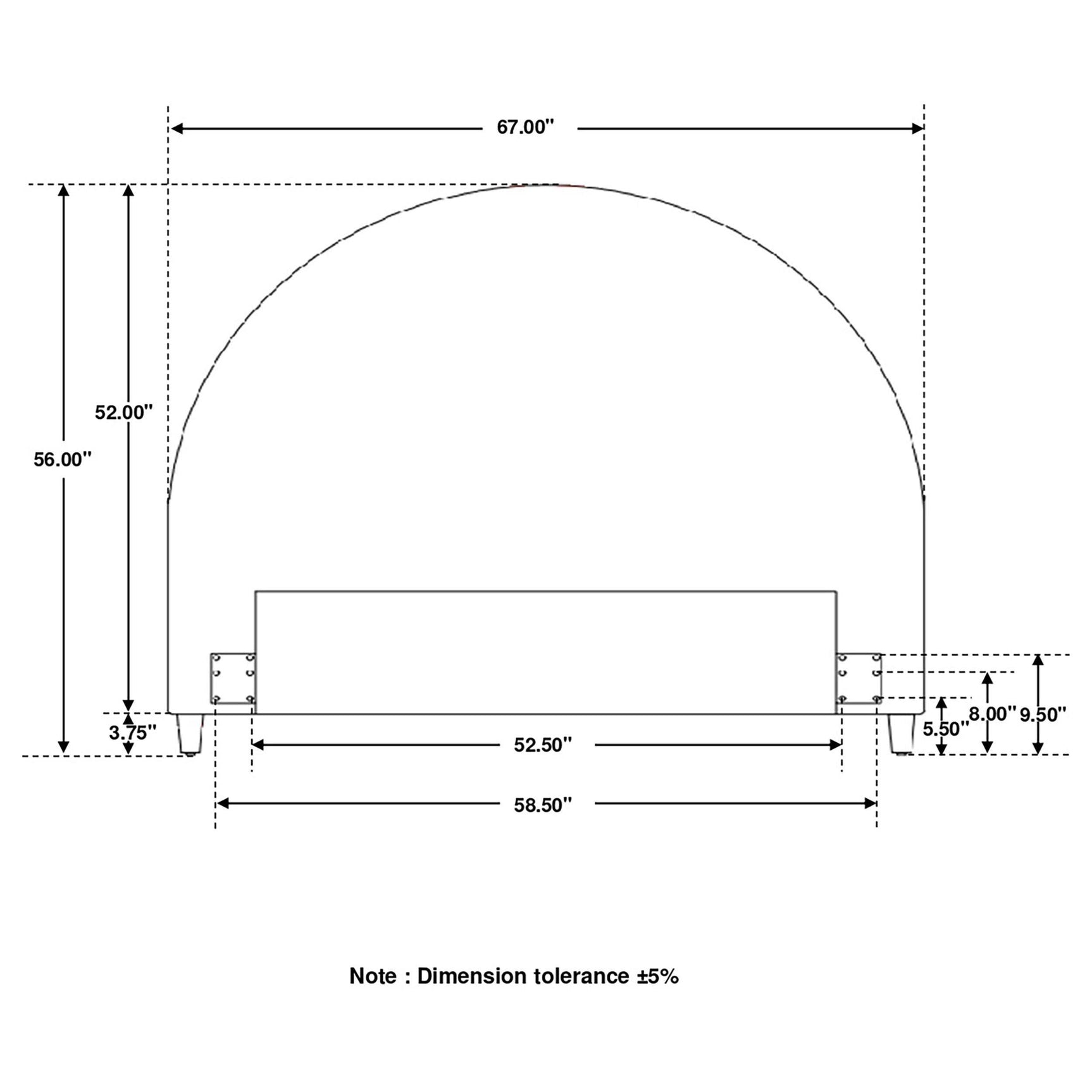June Blush Queen / Full Headboard - Ornate Home