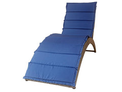 KD-OS1104GB  Navy/Gray Outdoor Chaise Lounge w/ Cushion - Ornate Home