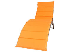 KD-OS1104GO Orange/Gray Outdoor Chaise Lounge w/ Cushion - Ornate Home