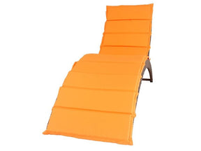 KD-OS1104GO Orange/Gray Outdoor Chaise Lounge w/ Cushion - Ornate Home