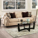 Kailyn Sand Stationary Sofa & Loveseat 2pc - Ornate Home