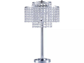 Kaitlyn Crystal & Chrome Table Lamp - Ornate Home