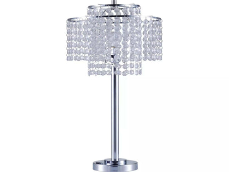 Kaitlyn Crystal & Chrome Table Lamp - Ornate Home