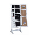 Kajus White Jewelry Cheval Mirror - Ornate Home