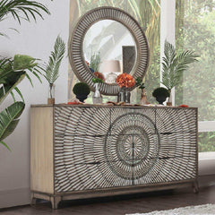 Kamalah Antique Gray Mirror - Ornate Home