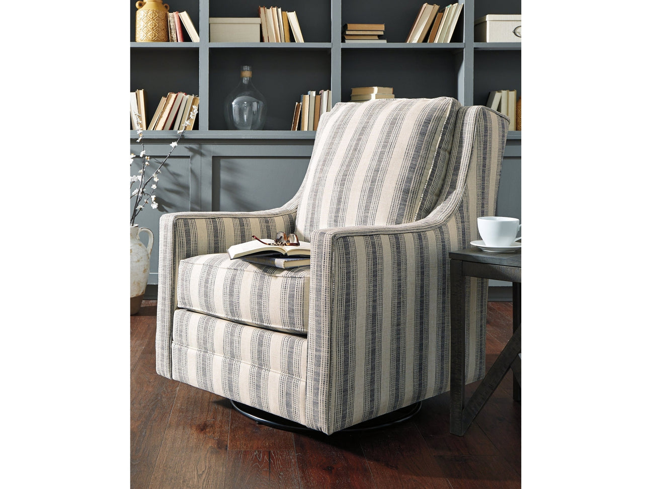 Kambria Swivel Accent Chair - Ornate Home