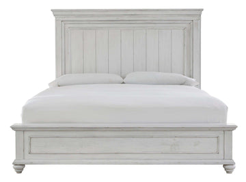 Kanwyn Whitewash California King Panel Bed - Ornate Home