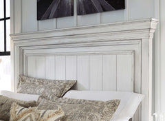 Kanwyn Whitewash California King Panel Bed - Ornate Home