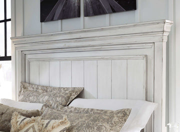 Kanwyn Whitewash California King Panel Bed - Ornate Home