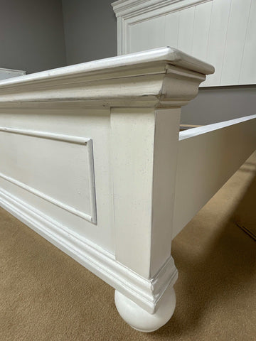 Kanwyn Whitewash California King Panel Bed - Ornate Home