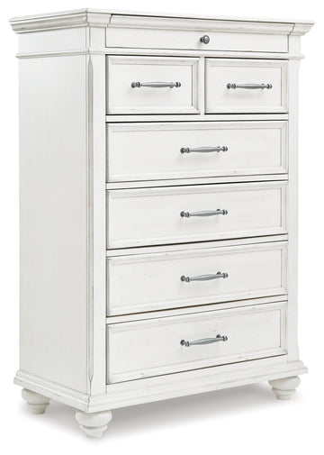 Kanwyn Whitewash Chest - Ornate Home