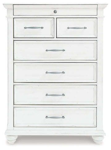 Kanwyn Whitewash Chest - Ornate Home