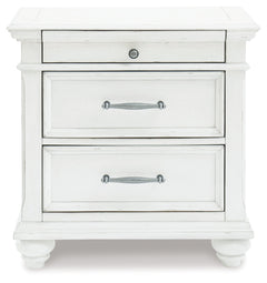 Kanwyn Whitewash Nightstand - Ornate Home