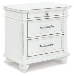 Kanwyn Whitewash Nightstand - Ornate Home
