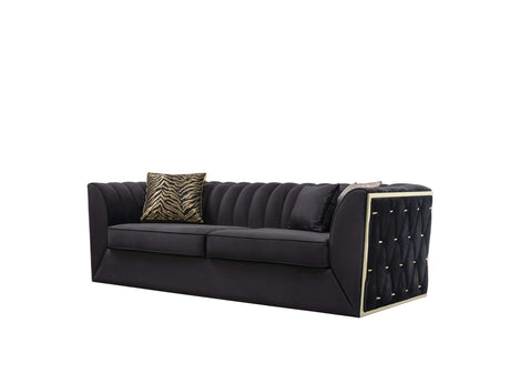 Karlie Velvet Sofa & Loveseat / 2pc - Ornate Home