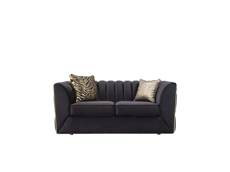 Karlie Velvet Sofa & Loveseat / 2pc - Ornate Home