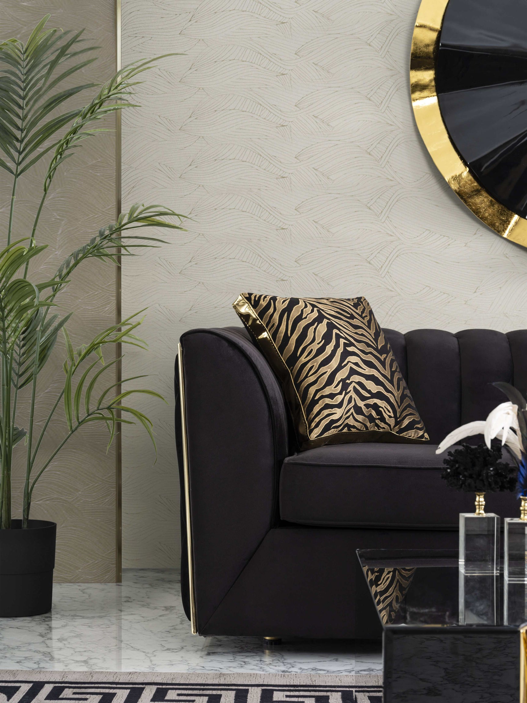 Karlie Velvet Sofa & Loveseat / 2pc - Ornate Home