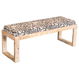 Kati Black & White Accent Bench - Ornate Home