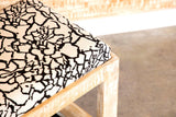 Kati Black & White Accent Bench - Ornate Home