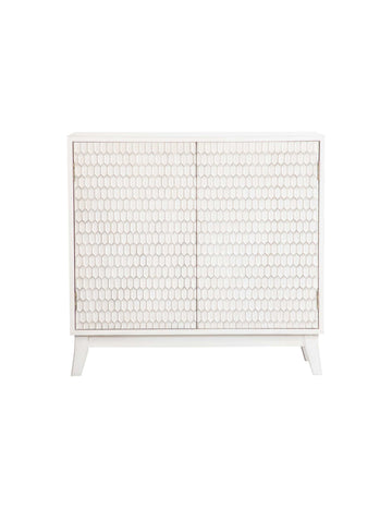 Kati White Accent Cabinet - Ornate Home