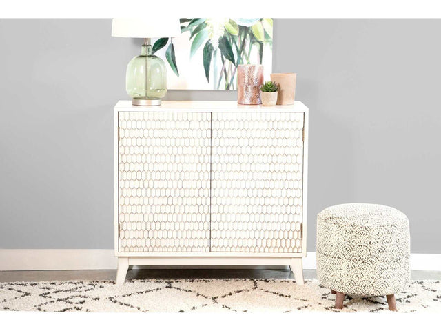 Kati White Accent Cabinet - Ornate Home