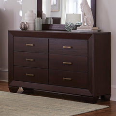 Kauffman Dark Cocoa 4pc Queen Bedroom Set - Ornate Home