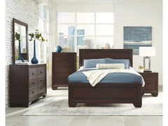 Kauffman Dark Cocoa 5pc California King Bedroom Set - Ornate Home