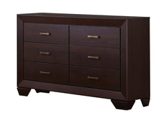Kauffman Dark Cocoa 5pc Eastern King Bedroom Set - Ornate Home