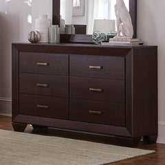 Kauffman Dark Cocoa 5pc Queen Bedroom Set - Ornate Home